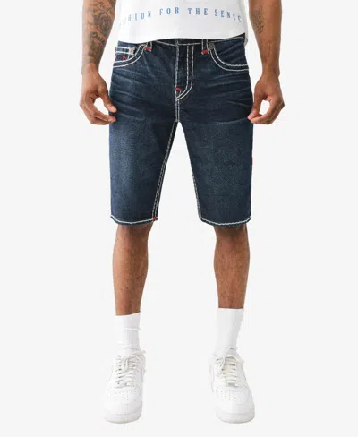 True Religion Men's Ricky No Flap Super T Straight Shorts In Blue