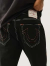 True Religion Men's Ricky Single Needle Straight Jean In Black