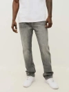 True Religion Men's Ricky Single Needle Straight Jean In Gray