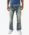 True Religion Men's Ricky All Over Print Straight Jean 34" In Blue