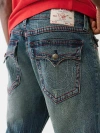 True Religion Men's Ricky Straight Jean 34 In Blue