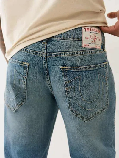 True Religion Men's Ricky Straight Jean In Blue