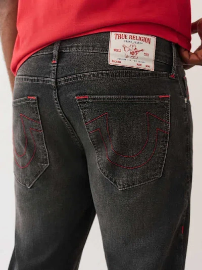 True Religion Men's Ricky Straight Jean In Gray