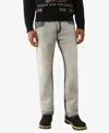 True Religion Men's Ricky Straight Super Qt Flap Jeans In Gray