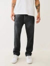 True Religion Men's Ricky Super T Metallic Straight Jean In Black