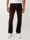 True Religion Ricky Super T Straight Leg Jeans In Burgundy