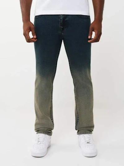 True Religion Men's Rocco Flap Skinny Jean 32" In Blue