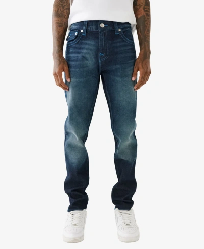 True Religion Men's Rocco Flap Pockets Skinny Jeans In Diver Dark Wash