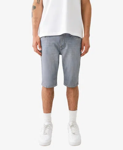 True Religion Men's Rocco Flap Super T Skinny Shorts In Grey