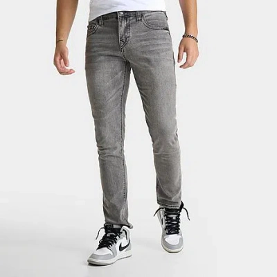 True Religion Men's Rocco Painted Hs Skinny Denim Jeans In Grey