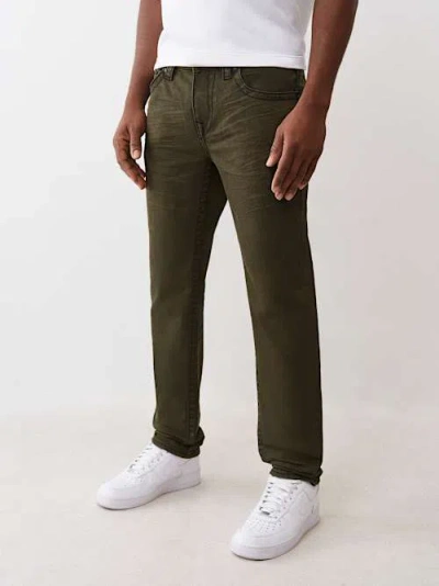 True Religion Men's Rocco Skinny Jean 32" In In Green
