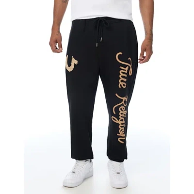 True Religion Rope Logo Joggers In Black