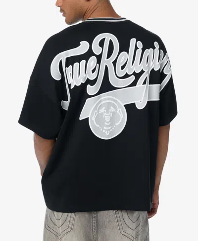 TRUE RELIGION MEN'S SCRIPT HEAVY OVERSIZED T-SHIRT