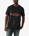 True Religion Men's Shadow Logo Short Sleeve T-shirt In Black
