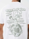True Religion Men's Shoey Globe Puff Print T-shirt In White