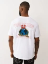 True Religion Men's Shoey World Boxy Graphic T-shirt In White