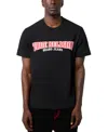 True Religion Railroad Embroidered Cotton T-shirt In Jet Black