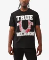 True Religion Men's Terry Horseshoe Appliqué T-shirt In Black