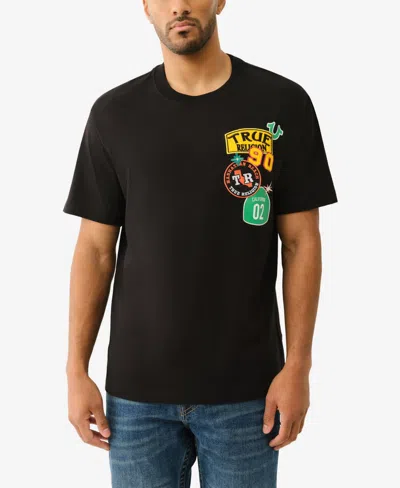 True Religion Men's Short Sleeve Freeway Patch T-shirt