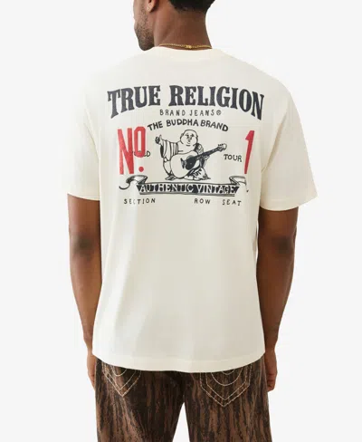 True Religion Men's Short-sleeve Horseshoe Logo T-shirt In White