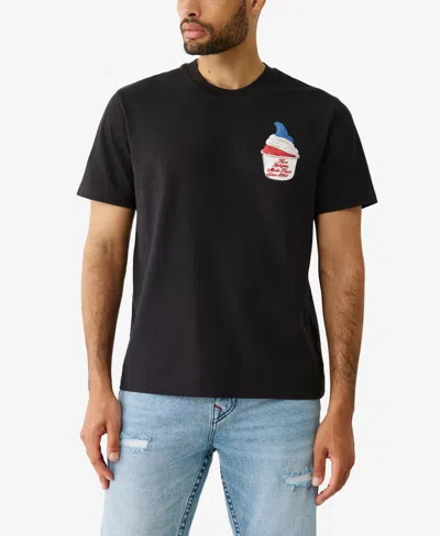True Religion Men's Short Sleeve Made Fresh T-shirt In Black