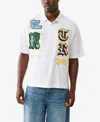 True Religion Man Polo Shirt White Size L Cotton