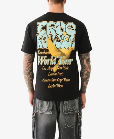 True Religion Men's Short Sleeve True Dove Puff T-shirt In Black