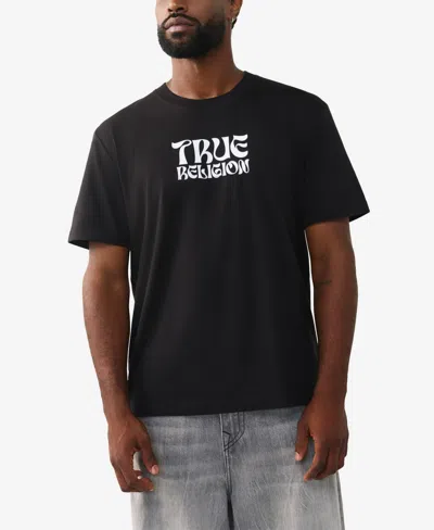 True Religion Men's Short-sleeve Crewneck T-shirt In Black
