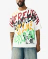 True Religion Oversized Fit Graffiti Tee In Multi