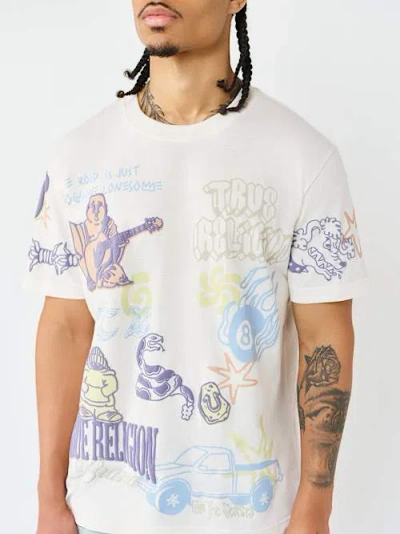 True Religion Men's Sketchbook Logo T-shirt In Multi