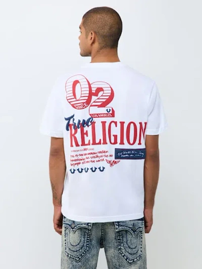 True Religion Men's So Fresh Logo T-shirt In White