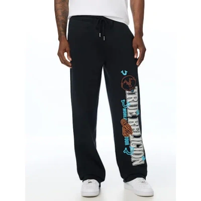 True Religion Southwest Straight Leg Sweatpants In Black