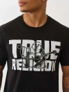 True Religion Men's Stacked Buddha T-shirt In Black
