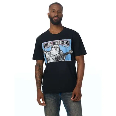True Religion Stitched Block Buddha Graphic T-shirt In Black