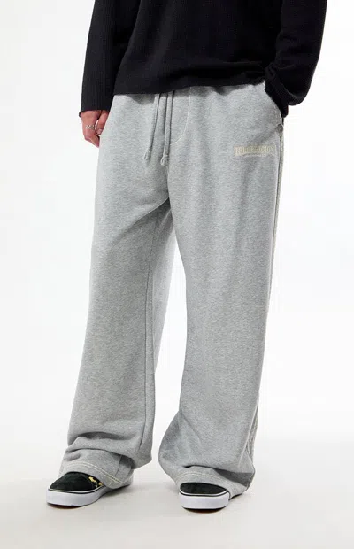 True Religion Men's Super T Baggy Sweatpants In Heather Gray