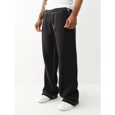 True Religion Men's Super T Fleece Sweat Pant In Black