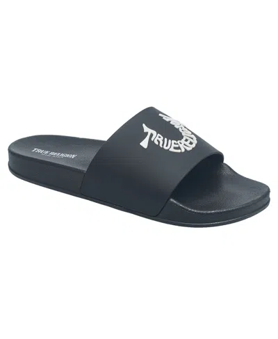 True Religion Men's Ti Logo Slide In Black