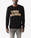 True Religion Long-sleeved Sweater In Jet Black