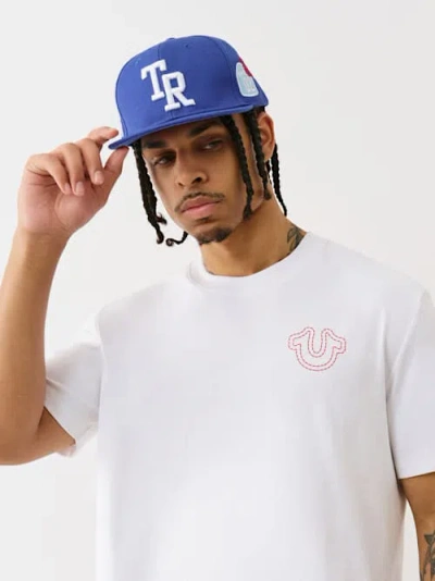 True Religion Men's Tr Patch Trucker Hat In Blue