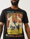 True Religion Men's True Ball League T-shirt In Black