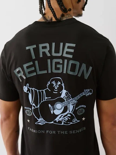 True Religion Men's  Stacked Logo T-shirt In Black