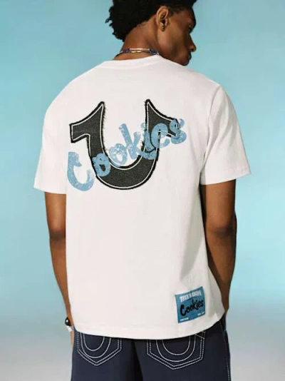 True Religion Men's  X Cookies Appliqué T-shirt In White