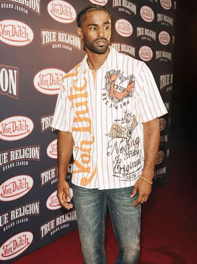 True Religion Men's  X Von Dutch Poplin Tattoo Shirt In White