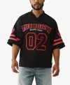 True Religion Men's V-neck Football Knit Jersey T-shirt In Multi