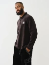 True Religion Men's Velvet Long Sleeve Polo Shirt