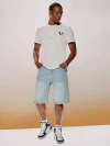 True Religion Vinny Super T Flap Ultra Baggy Short In Blue