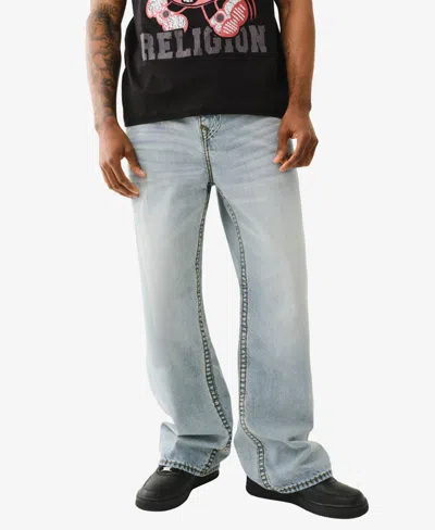 True Religion Men's Vinny Super T Quad Baggy Jeans In Rocky Point Light Wash