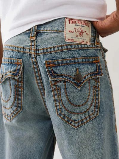 True Religion Men's Vinny Super T Ultra Baggy Jean 34" In Blue