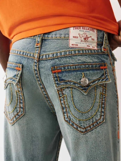 True Religion Men's Vinny Super T Ultra Baggy Jean 34" In Blue