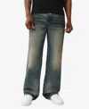 True Religion Men's Ricky Flap Straight Jean 34" In Blue